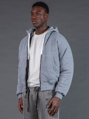 Religion Black Reversible Bomber Hoodie - Image 7 of 9