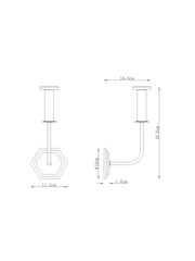 Brass Gatsby Rechargeable Wireless Wall Light Base - Image 4 of 7