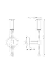 Chrome Grosvenor Rechargeable Wireless Wall Light Base - Image 4 of 5