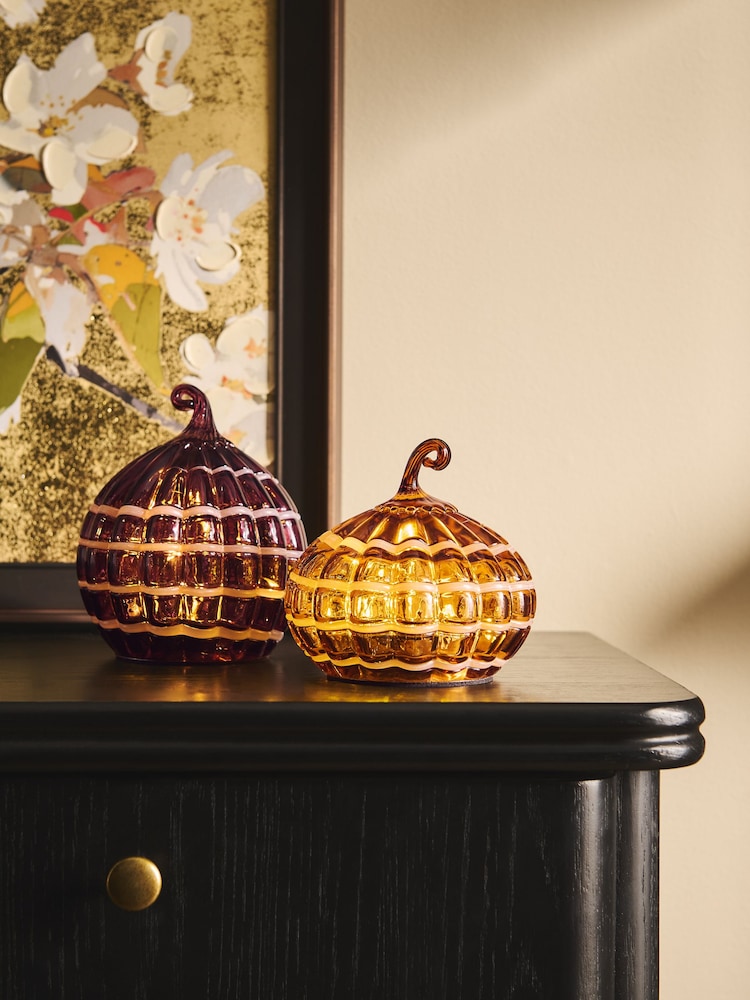 Set of 2 Pumpkin Battery Operated Feature Lights - Bild 1 von 5
