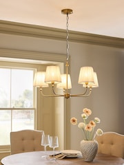Brass Grace 5 Light Pendant - Image 1 of 6