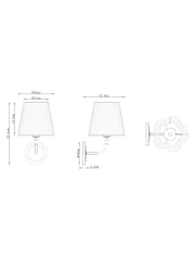 Brass Grace Rechargeable Wireless Wall Light - Image 4 of 6