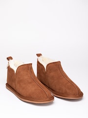 Lakeland Leather Tan Brown Mens Slipper Boots - Image 3 of 6