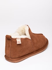 Lakeland Leather Tan Brown Mens Slipper Boots - Image 4 of 6