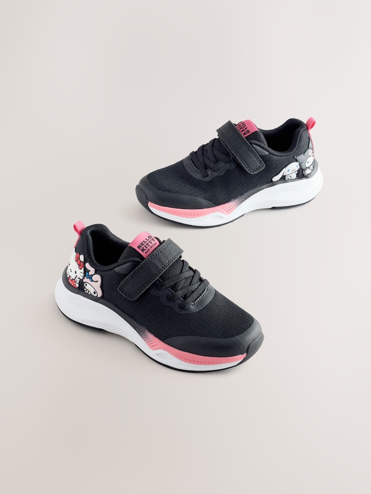 Black Hello Kitty & Friends Elastic Lace up Trainers - Image 1 of 6