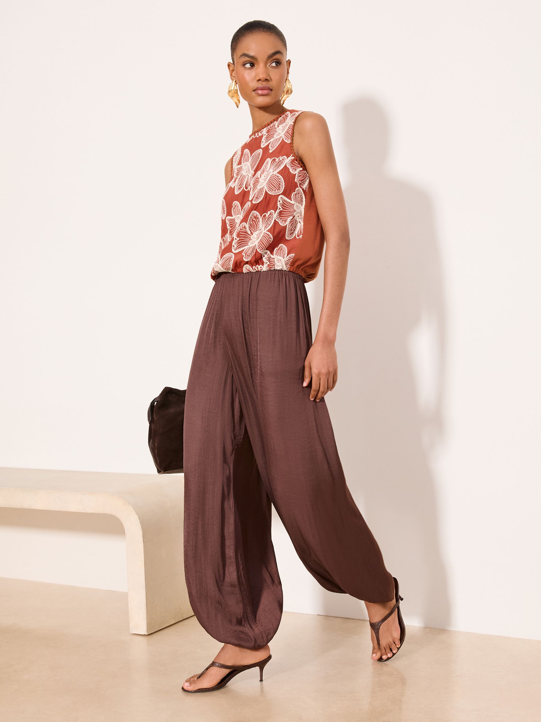 トップス eaphi BALLOON HEM CAMISOLE Pure Silk Balloon Cami Top | NEUTRAL | Tops | M&S JE