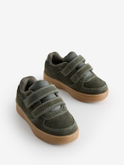 Khaki Green Suede Trainers - Image 1 of 5