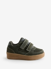 Khaki Green Suede Trainers - Image 2 of 5