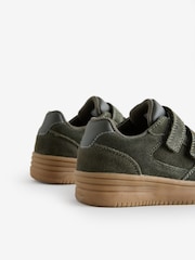 Khaki Green Suede Trainers - Image 4 of 5