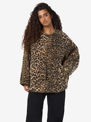 NOISY MAY Grey Teddy Jacket - Image 1 of 5
