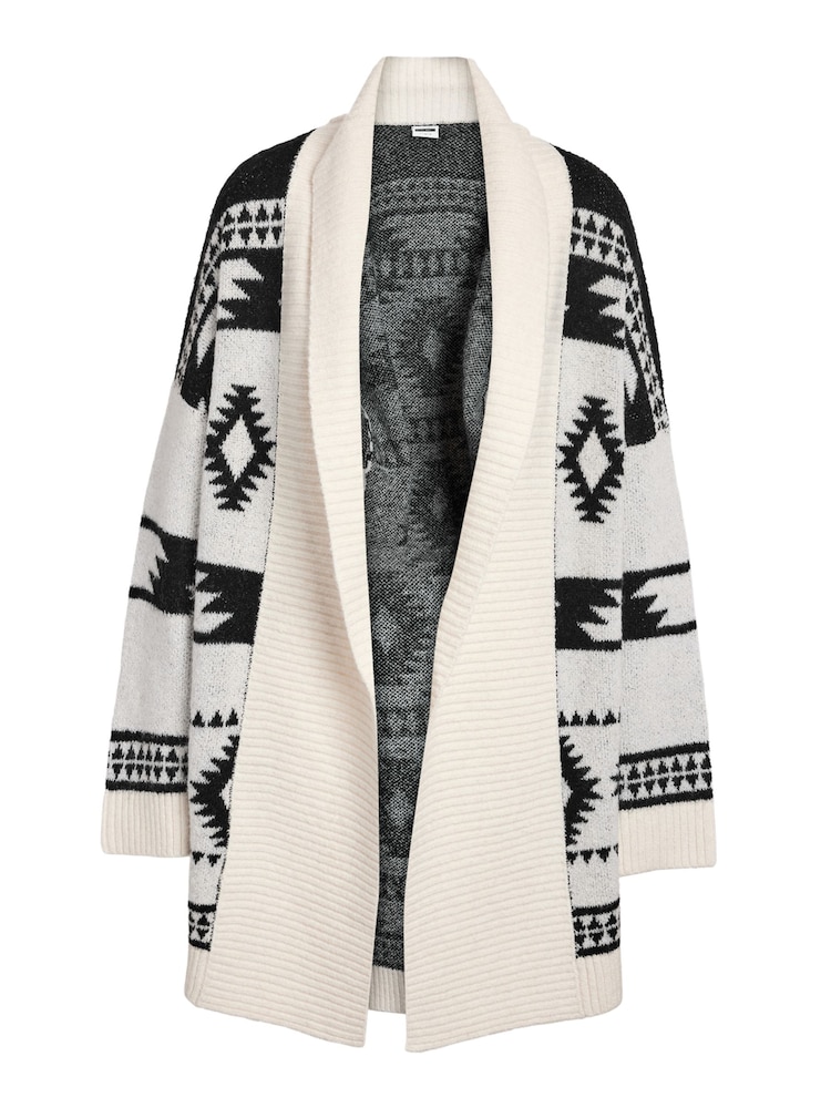 NOISY MAY White Knit Coatigan - Image 1 of 1