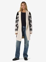 NOISY MAY White Knit Coatigan - Image 3 of 6