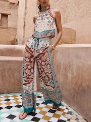 Estampado de cachemir - Pantalones de pernera ancha de Lipsy - Imagen 4 de 5