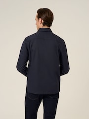 Azul - Skopes Casual Stretch Twill Overshirt - Imagen 3 de 5