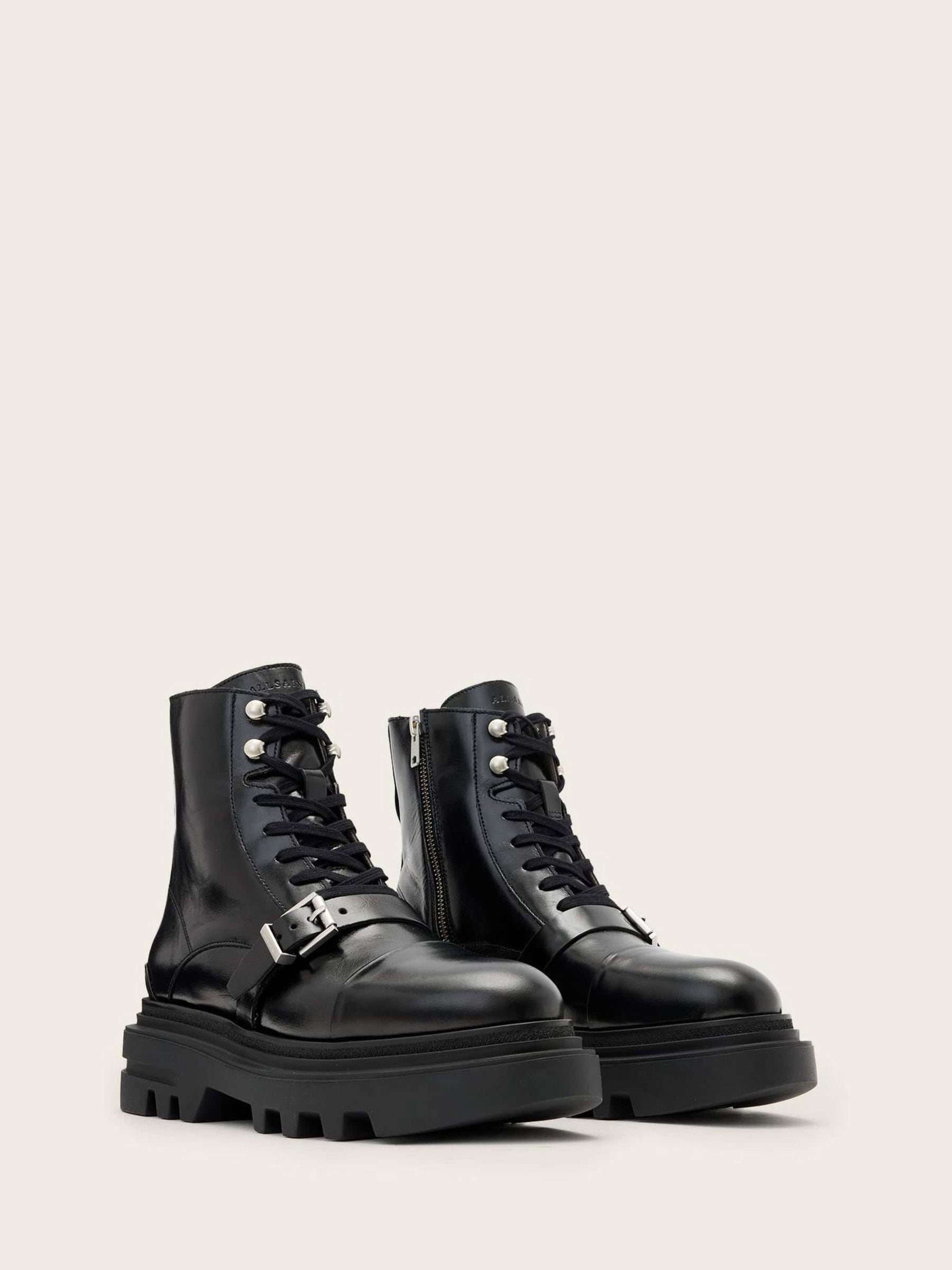 Buy AllSaints Black Astrid Boots from Next USA