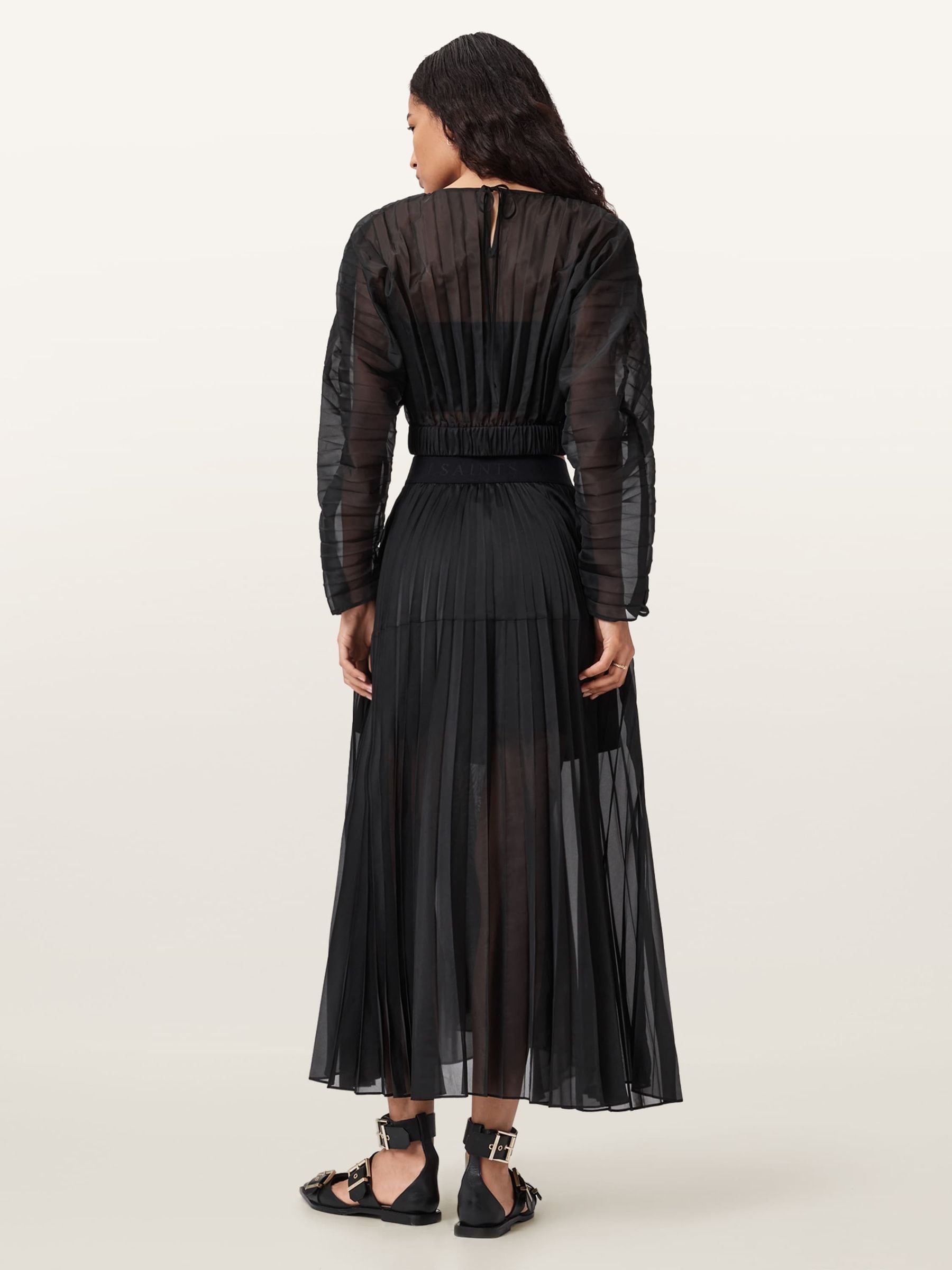 Buy AllSaints Black Micaela Pleat Skirt from Next USA