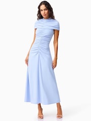 Elliatt Blue Valencia Cape Sleeve Maxi Dress - Image 2 of 6