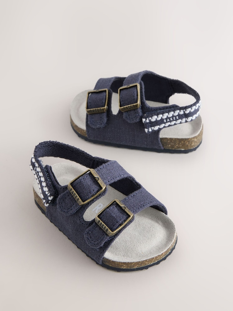 Baker by Ted Baker Baby Footbed Padders Sandals - Image 1 of 6 Baker by Ted Baker Baby Footbed Padders Sandals - Image 1 of 6