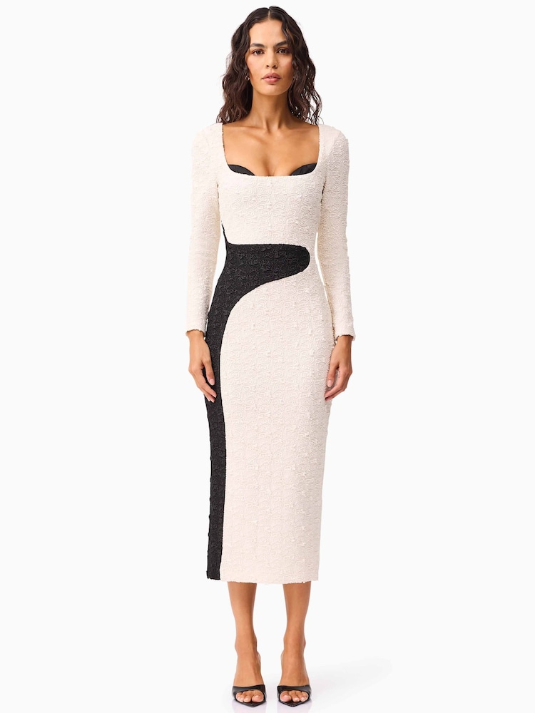 Elliatt Cream Paloma Long Sleeve Midi Dress - Image 5 of 5 Elliatt Cream Paloma Long Sleeve Midi Dress - Image 5 of 5
