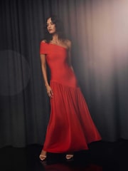 Elliatt Orange Jesselle Asymmetrical Bandage Dress - Image 2 of 6