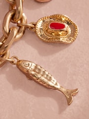 Gold Tone Tabitha Simmons X Next Charm Bracelet - Image 4 of 5