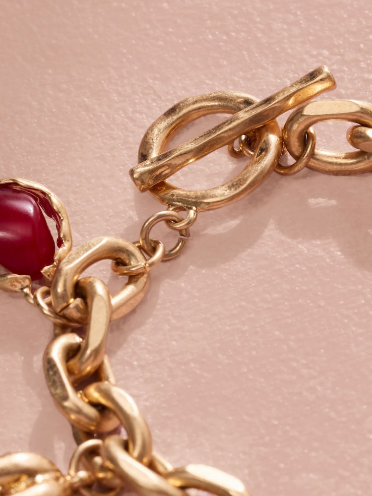 Gold Tone Tabitha Simmons X Next Charm Bracelet - Image 5 of 5