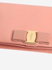 Sign of the Times Pink Salvatore Ferragamo Leather Chain Wallet - Image 4 of 7