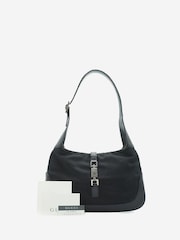 Sign of the Times Mini Jackie Canvas And Leather Black Bag - Image 1 of 10