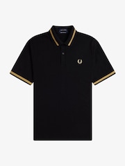 Fred Perry Black The Single Tipped Shirt - Image 1 of 3