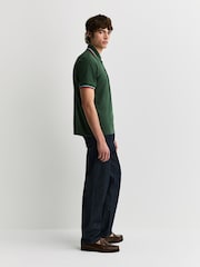 Fred Perry Green The Twin Tipped Shirt - Image 2 of 6