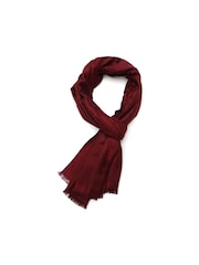 kate spade new york Red Flower Yarndye Oblong Scarf - Image 2 of 4