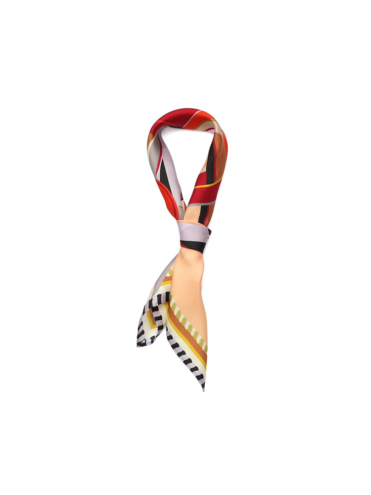 kate spade new york Pink Bag Chaos Silk Bandana Scarf - Image 2 of 4 kate spade new york Pink Bag Chaos Silk Bandana Scarf - Image 2 of 4