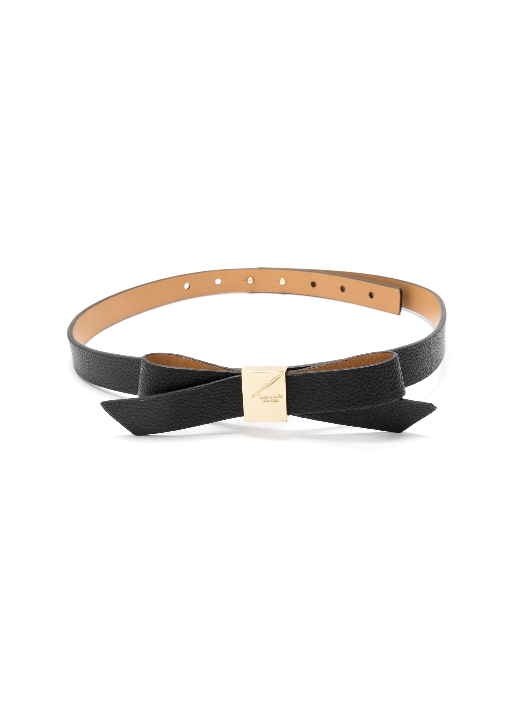Buy Kate Spade Black New York 19mm Deco Bow Belt from the 