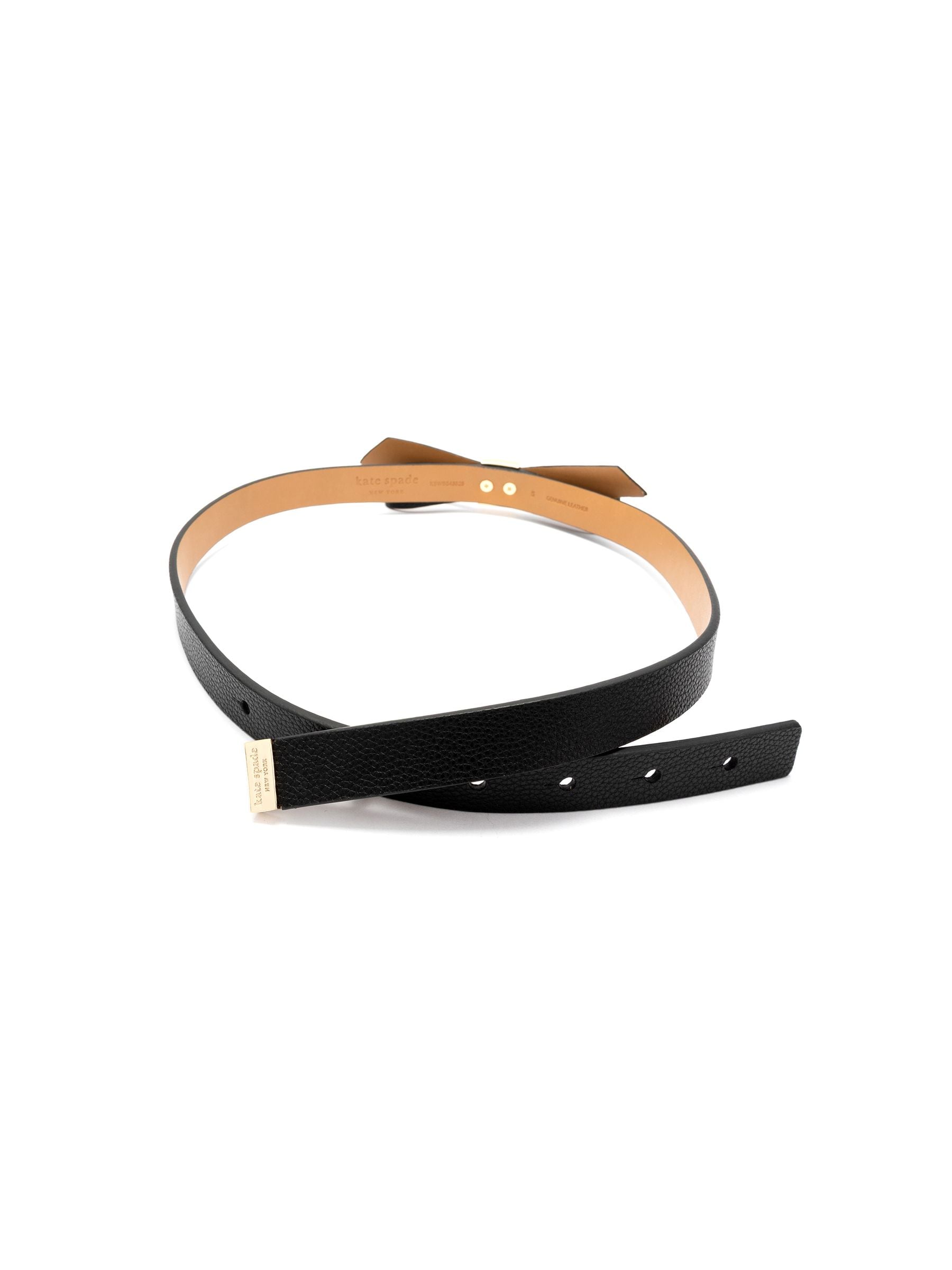 Buy Kate Spade Black New York 19mm Deco Bow Belt from the 