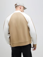 River Island Cream Blocked Bomber Jacket - Image 4 of 4