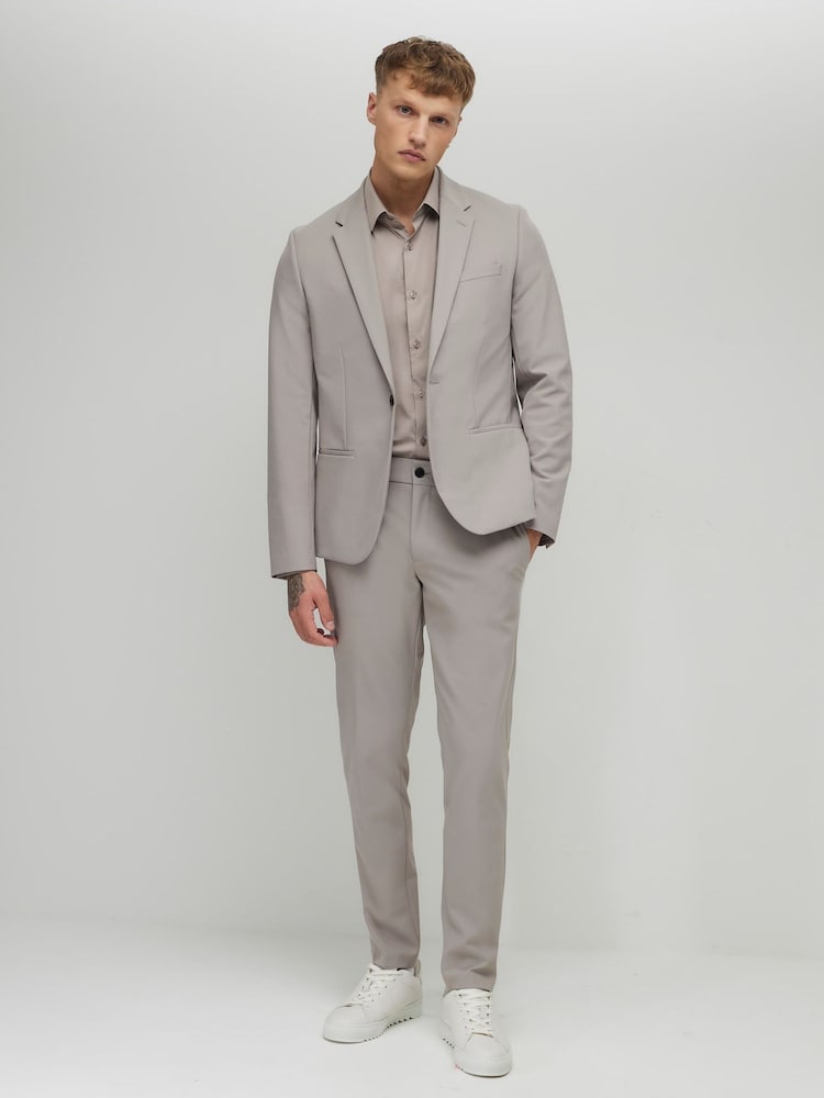 River Island Brown Skinny Comfort Tech Jacket - Image 2 of 4
