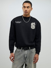 River Island Japanese Snake Crew Neck Sweat Top - Imagem 3 de 3