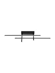 Eglo Black Trepiliano Metal Modern LED Linear Ceiling Light - Image 2 of 6