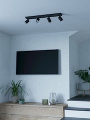 Eglo Black Melitello-Z Smart Control RGB LED 4 Spotlight - Image 2 of 6