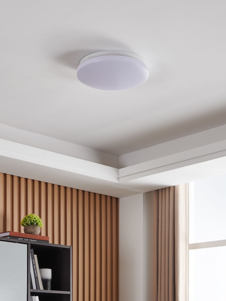 Eglo White Approdo Steel & Plastic LED Ceiling Light - Image 1 of 5 Eglo White Approdo Steel & Plastic LED Ceiling Light - Image 1 of 5