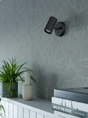 Eglo Black Portillo Aluminium & Steel Modern Wall Spotlight - Image 2 of 6