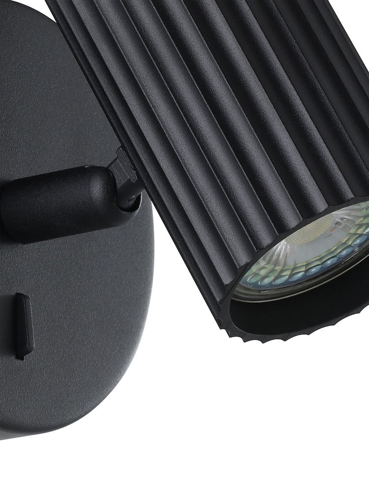 Eglo Black Portillo Aluminium & Steel Modern Wall Spotlight - Image 6 of 6 Eglo Black Portillo Aluminium & Steel Modern Wall Spotlight - Image 6 of 6