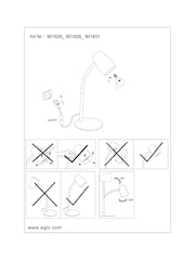 Eglo Black Carlo Modern Steel Flexible Desk Lamp - Image 5 of 5