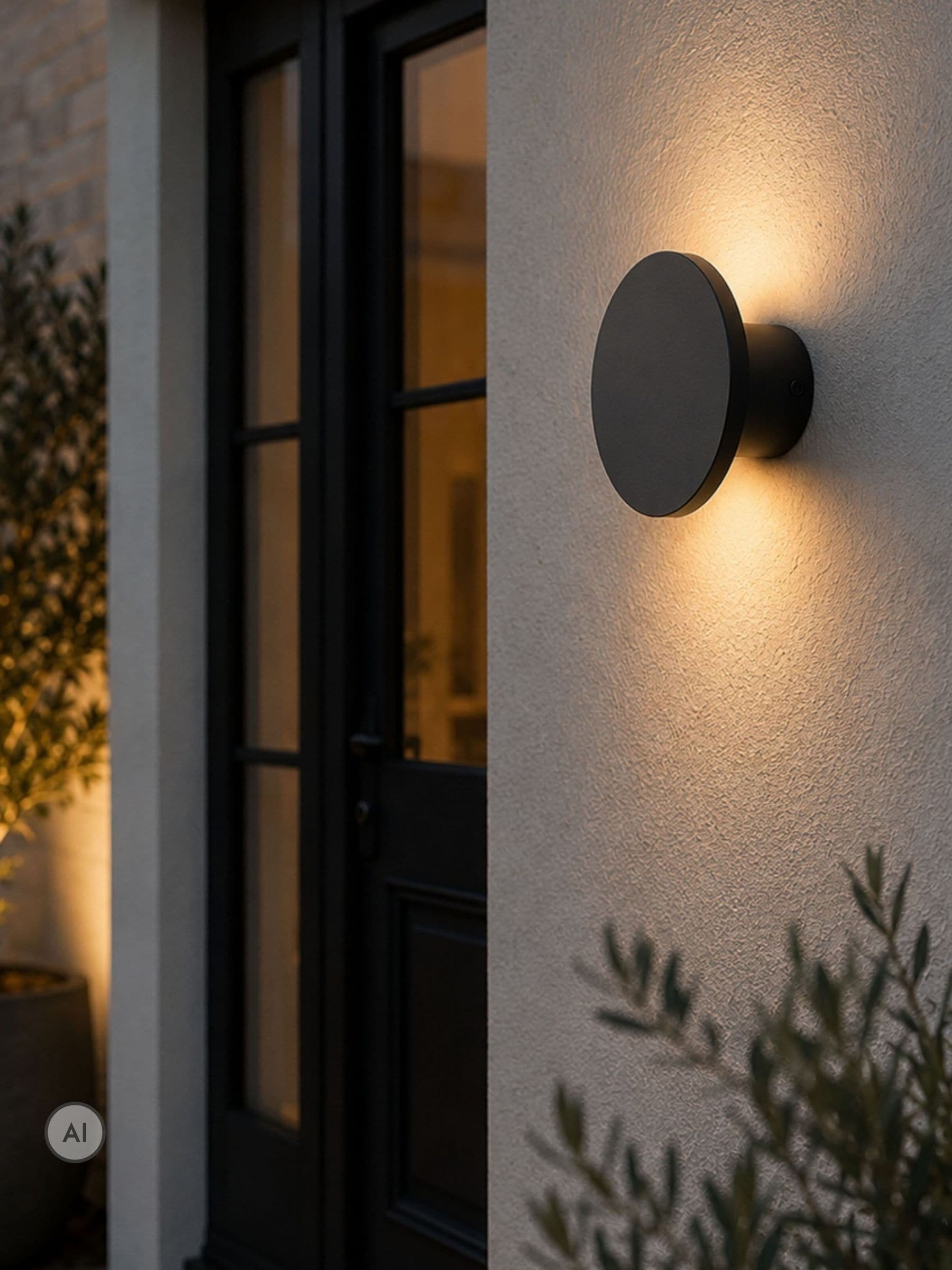 Eglo Unisex Black Rigosa Modern Led Steel Outdoor Wall Light - Image 3