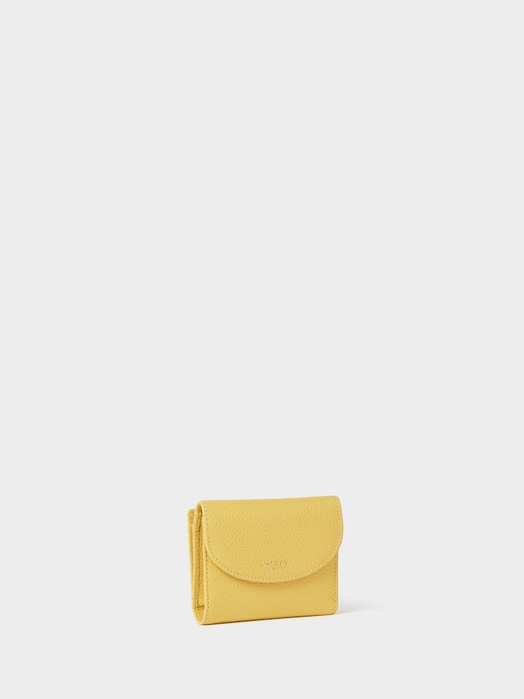 Amarillo - Osprey London The Core Small Leather Matinee Purse - Imagen 2 de 5