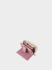 Morado - Osprey London The Core Medium Leather Popper Matinee Purse - Imagen 5 de 5
