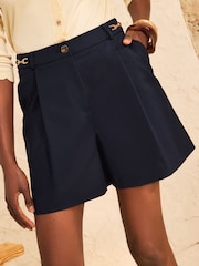 Love & Roses Navy Shorts - Image 1 of 4