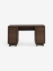 MADE.COM Dark Wood Effect Kaci Storage Desk - Image 6 of 6