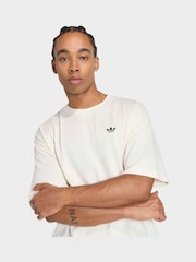 白色 - adidas Originals 喷绘标志字体 T 恤 - 7的图像4｝