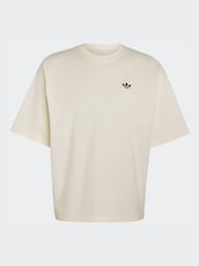 白色 - adidas Originals 喷绘标志字体 T 恤 - 7的图像6｝